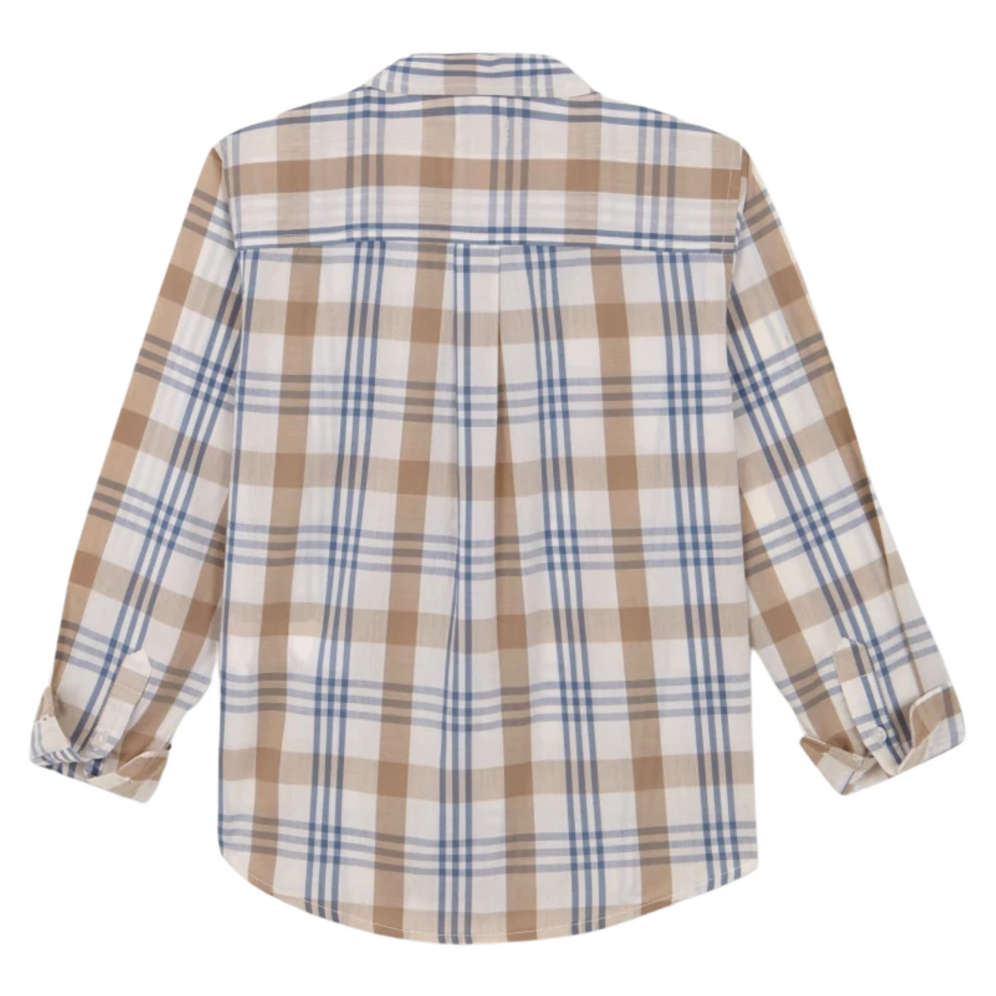 CHEMISE À GRANDS CARREAUX BLANC CASSÉ-GOCCO