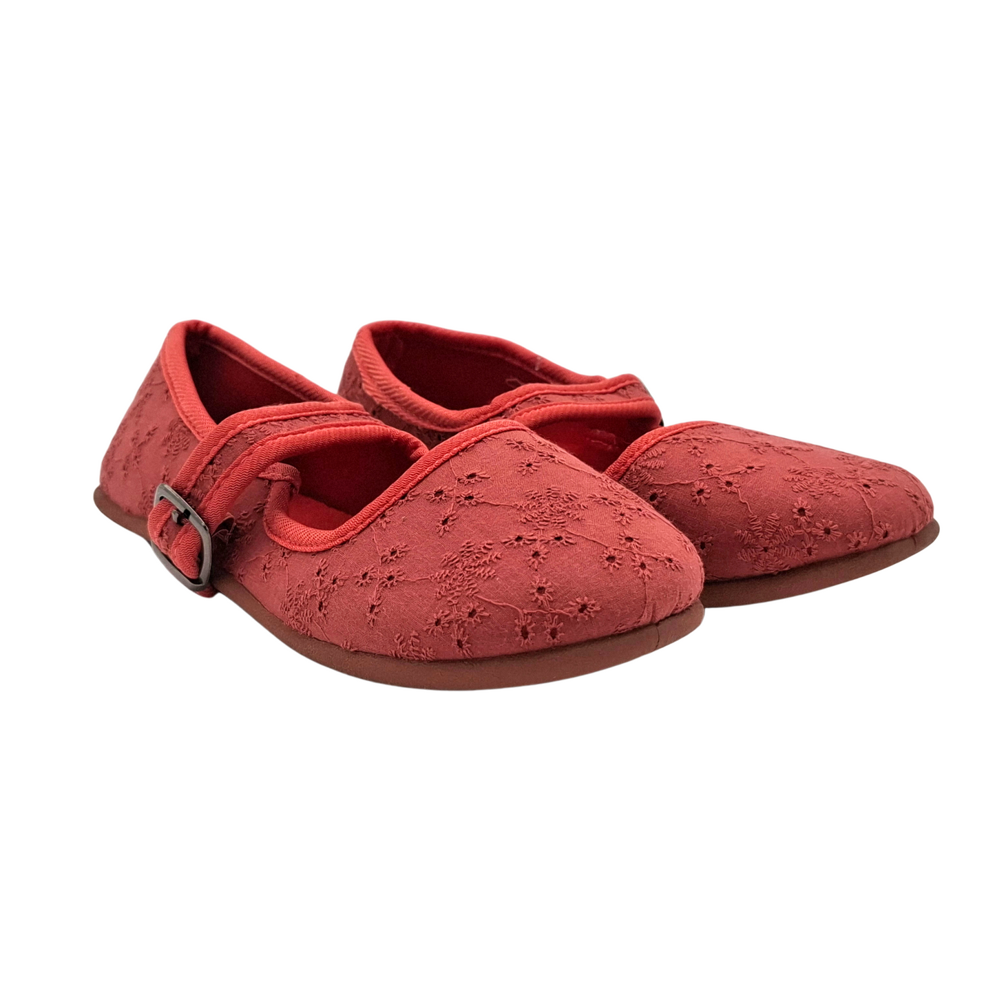 BABIES FILLE UNIES EN DENTELLE ANGLAISE ROSE BALLERINES GEMO