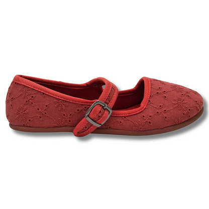 BABIES FILLE UNIES EN DENTELLE ANGLAISE ROSE BALLERINES GEMO