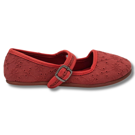 BABIES FILLE UNIES EN DENTELLE ANGLAISE ROSE BALLERINES GEMO