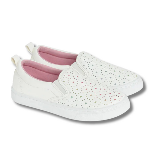 BASKETS BLANCHES À ENFILER POUR FILLE-COOL CLUB