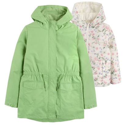 COOL CLUB - Parka 2 en 1 - Vert clair et écru