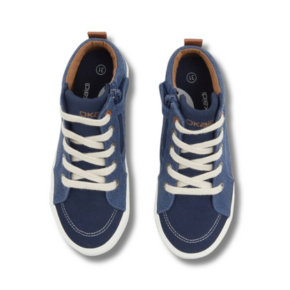 OKAÏDI-TENNIS MONTANTES BLEU MARINE -ORIGINAL-