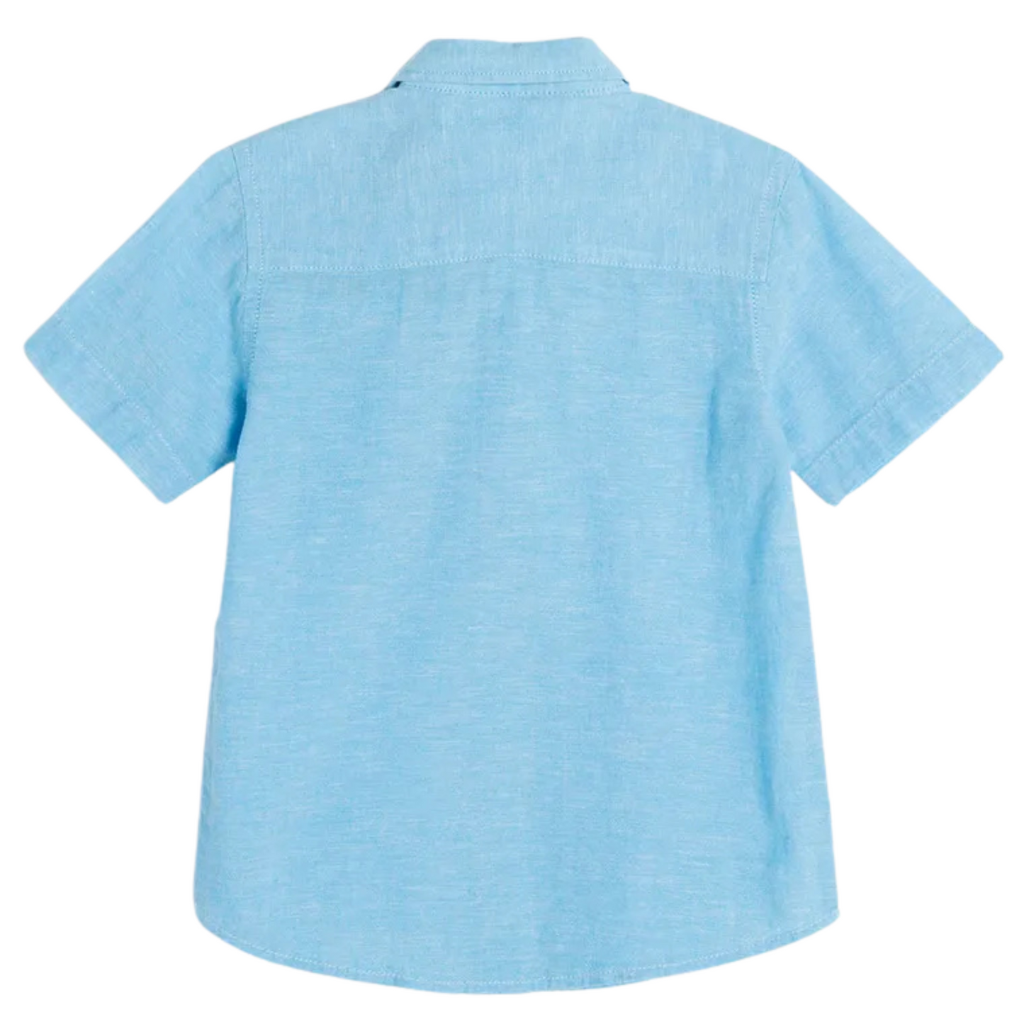 CHEMISE BLEU MARINE À MANCHES COURTES AVEC NŒUD PAPILLON-COOL CLUB