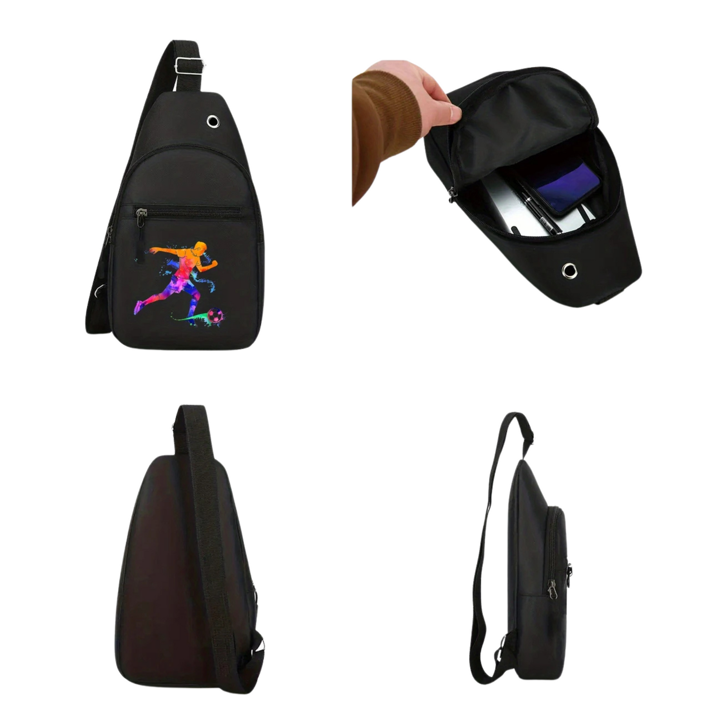 SAC BANANE IMPRIMÉ JOUEUR DE FOOTBALL