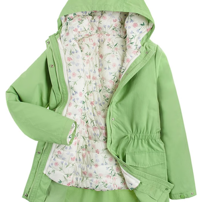 COOL CLUB - Parka 2 en 1 - Vert clair et écru