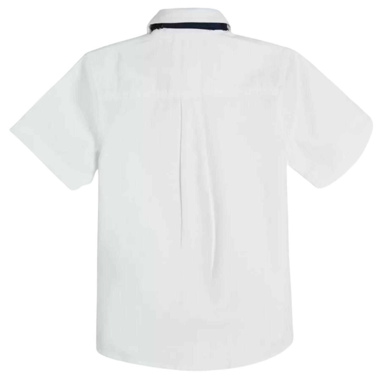 CHEMISE BLANCHE À MANCHES COURTES AVEC NŒUD PAPILLON-COOL CLUB