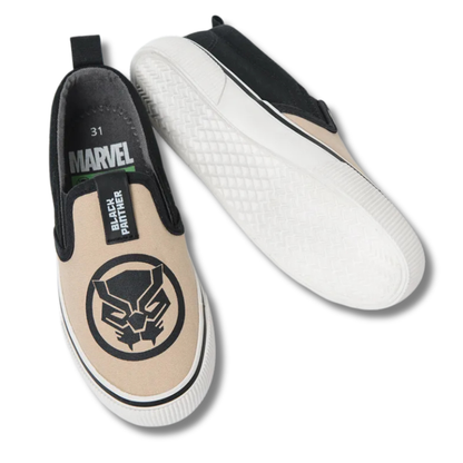 COOL CLUB – BASKETS SLIP-ON GARÇON, NOIRES, MARVEL SUPER HEROES-ORIGINAL-