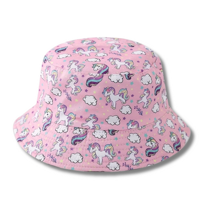 CHAPEAU SEAU IMPRIME LICORNE & SAC A EPAULE