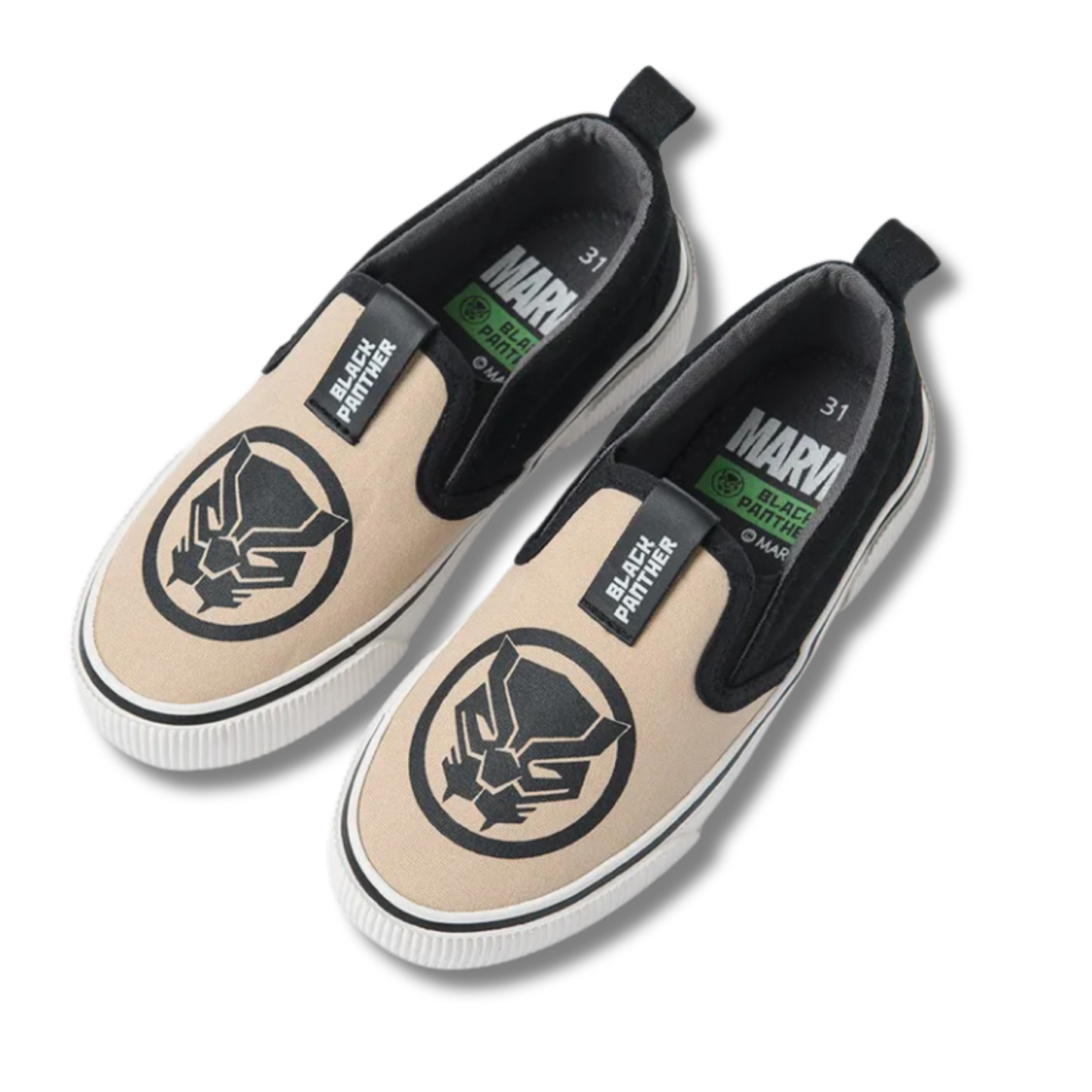 COOL CLUB – BASKETS SLIP-ON GARÇON, NOIRES, MARVEL SUPER HEROES-ORIGINAL-