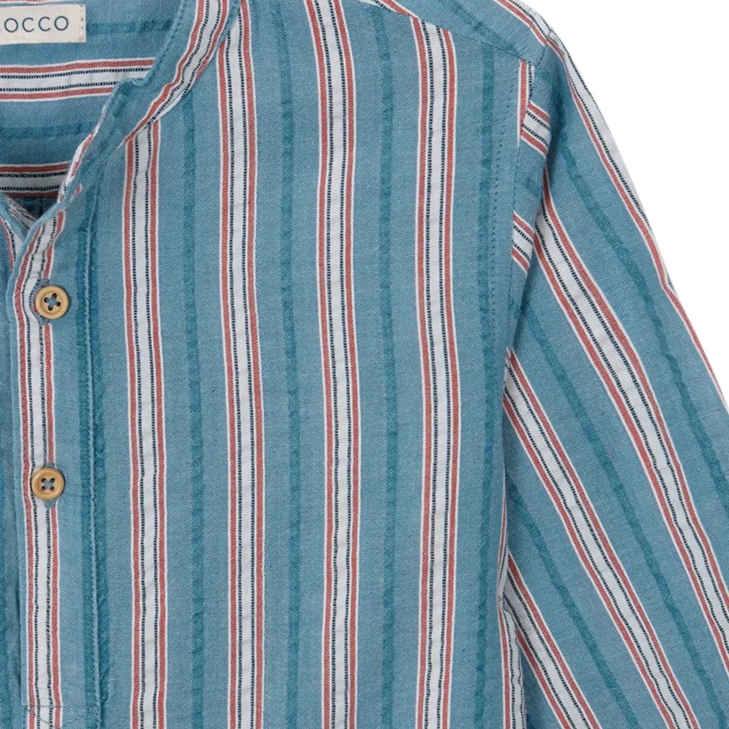 GOCCO-CHEMISE RAYÉE - BLEU MARINE-ORIGINALE-