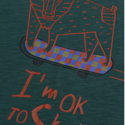 DU PAREIL...AU MEME - T-shirt - Vert foncé