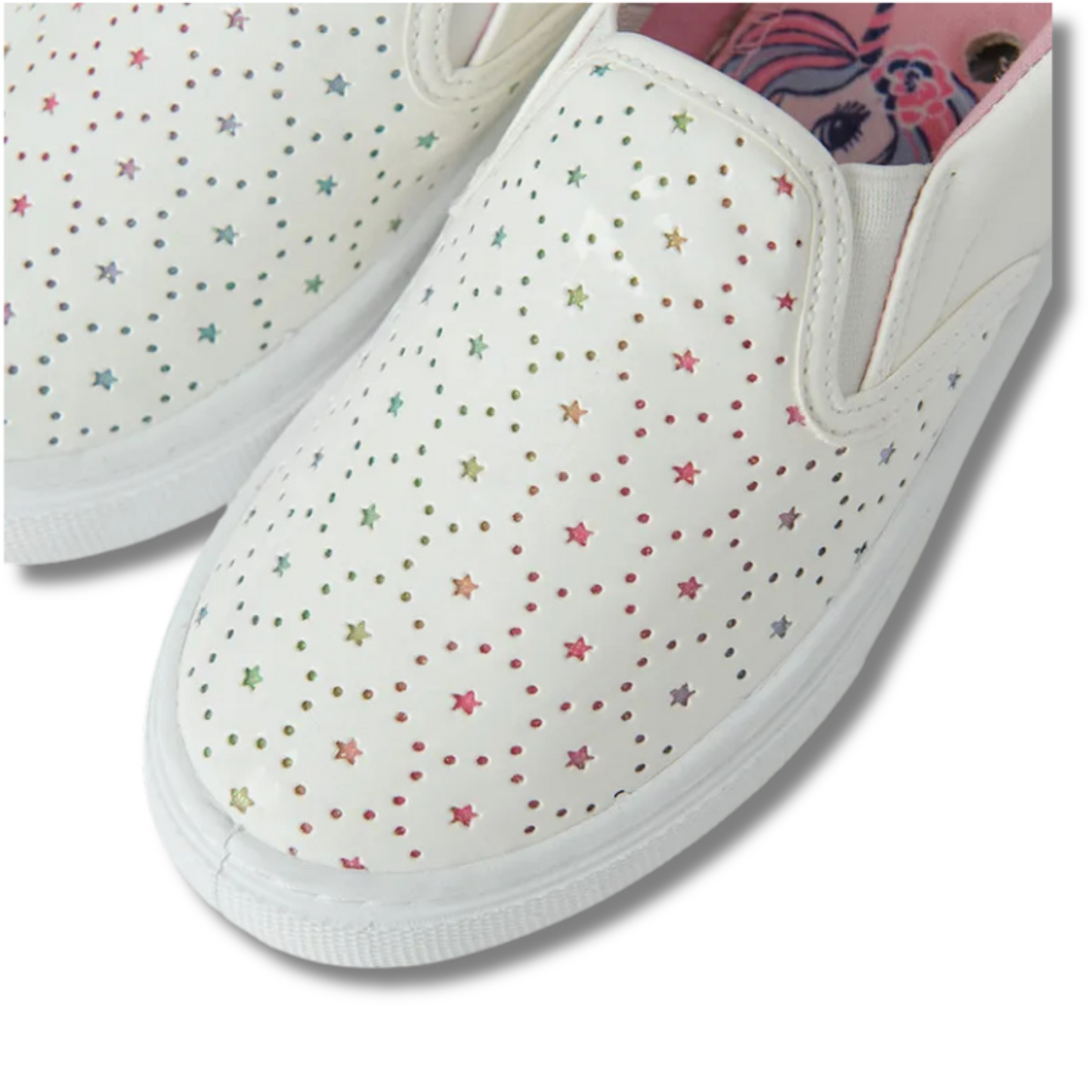 BASKETS BLANCHES À ENFILER POUR FILLE-COOL CLUB