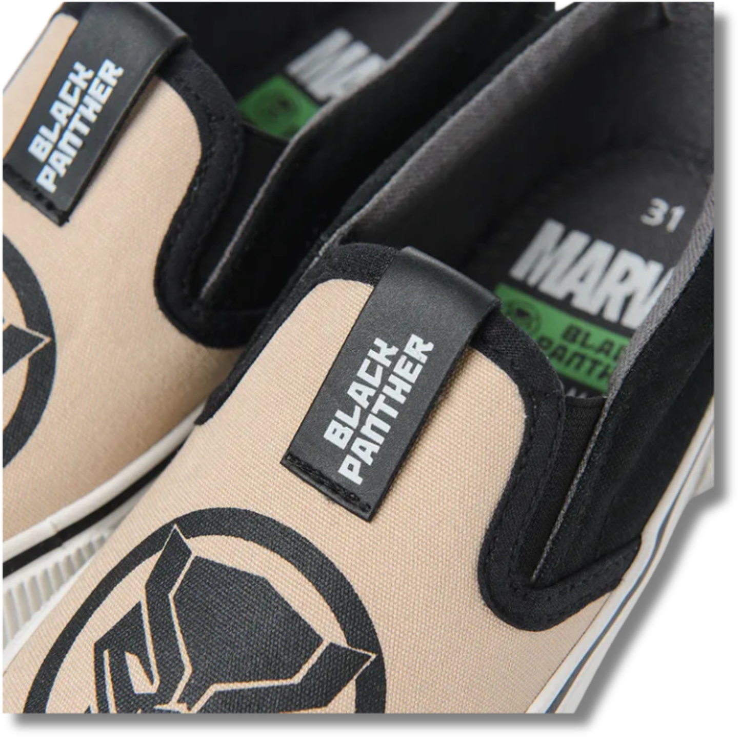 COOL CLUB – BASKETS SLIP-ON GARÇON, NOIRES, MARVEL SUPER HEROES-ORIGINAL-