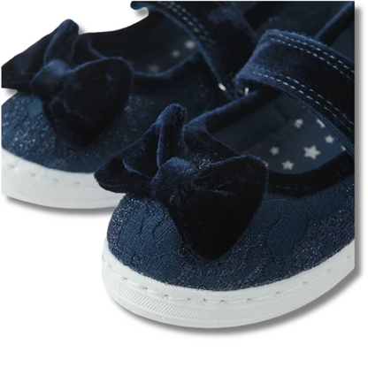 CHAUSSONS FILLE BLEU MARINE-COOL CLUB