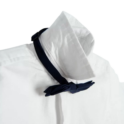 CHEMISE BLANCHE À MANCHES COURTES AVEC NŒUD PAPILLON-COOL CLUB