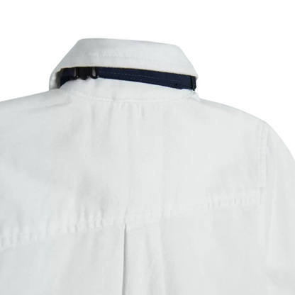 CHEMISE BLANCHE À MANCHES COURTES AVEC NŒUD PAPILLON-COOL CLUB