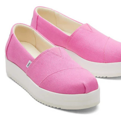 TOMS CHAUSSURES SLIP-ONS CASUAL ALP MIDFORM POUR FEMME, ROSE-ORIGINAL-