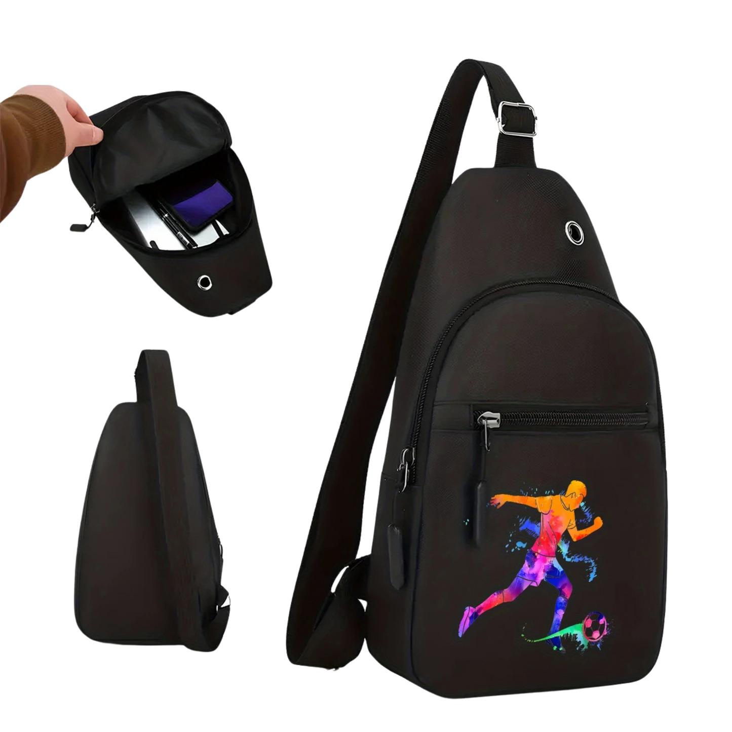 SAC BANANE IMPRIMÉ JOUEUR DE FOOTBALL