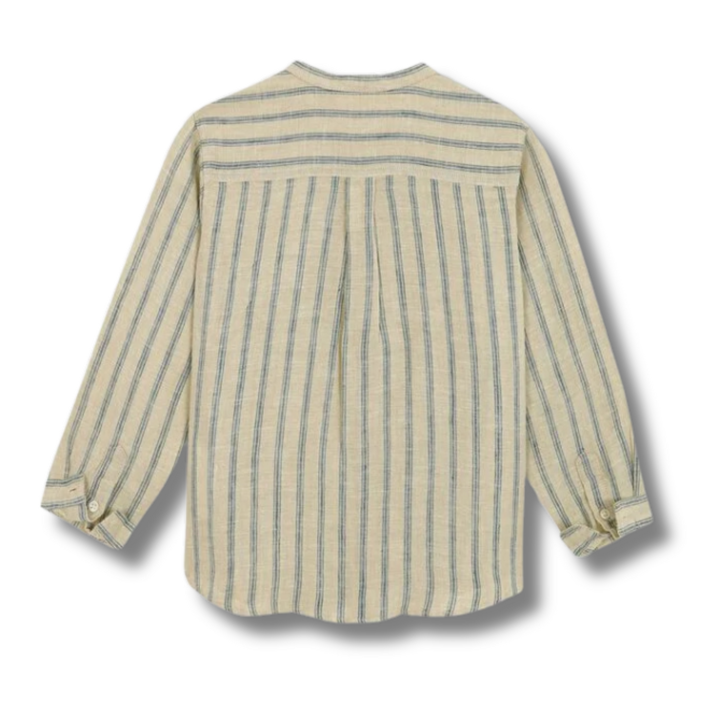 CHEMISE RAYÉE BLEU & BEIGE-GOCCO